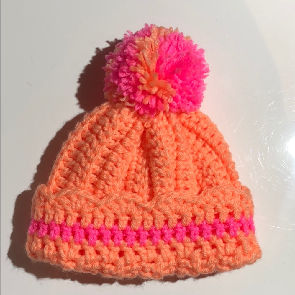 Newborn baby girl beanie hat